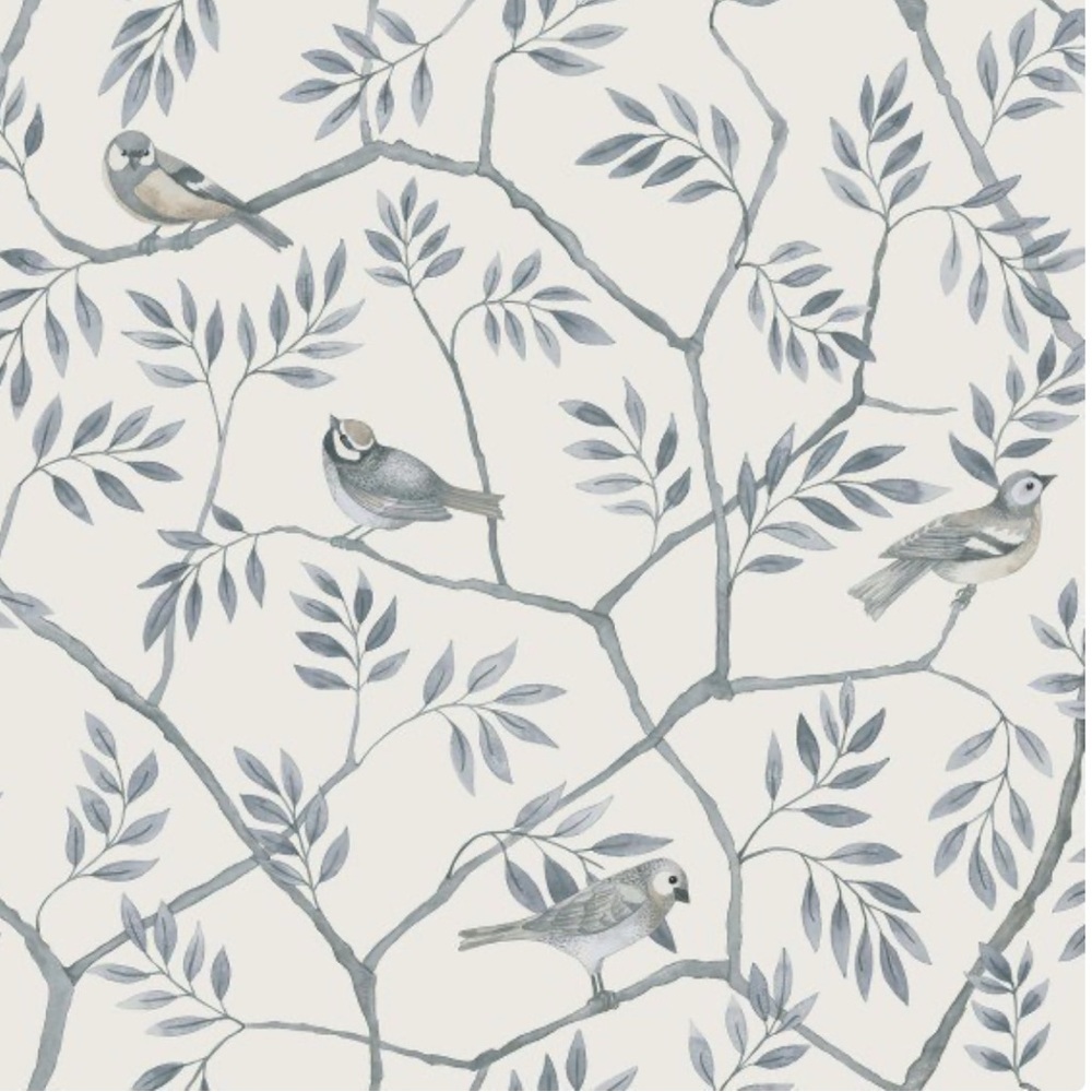 Street Prints Crossbill Light Blue Branches Wallpaper